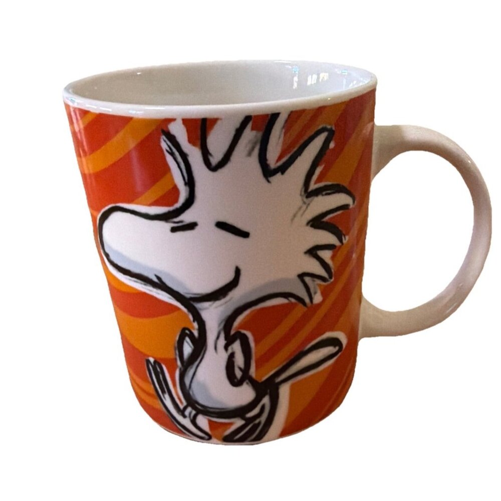 Peanuts Mug Woodstock  Sketch Orange Gibson 15 oz